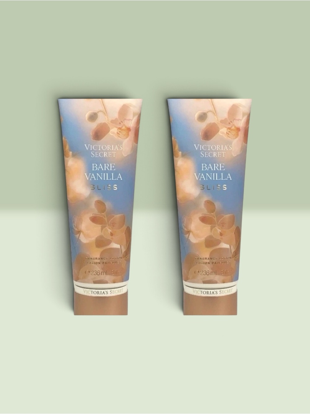Victoria's Secret BARE VANILLA BLISS Fragrance Lotion ~ 8 fl.oz. ( Lot of 2 )